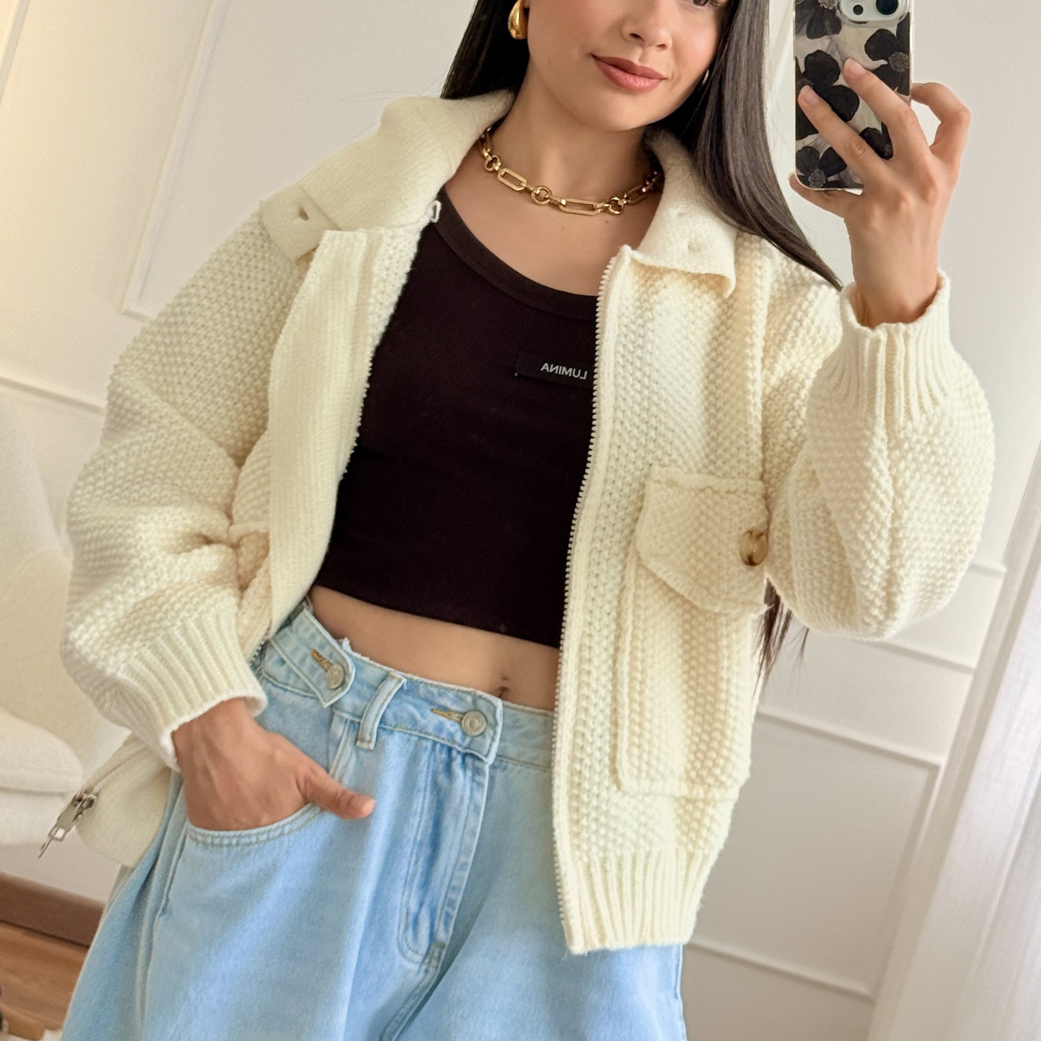 Knitted coat