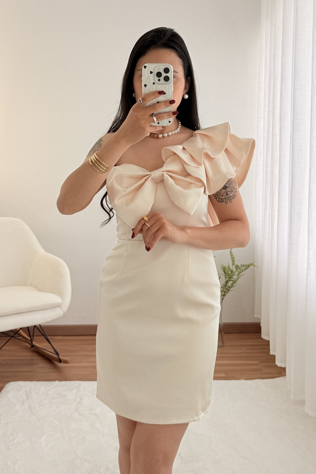 Vestido grande laço ELLI WHITE