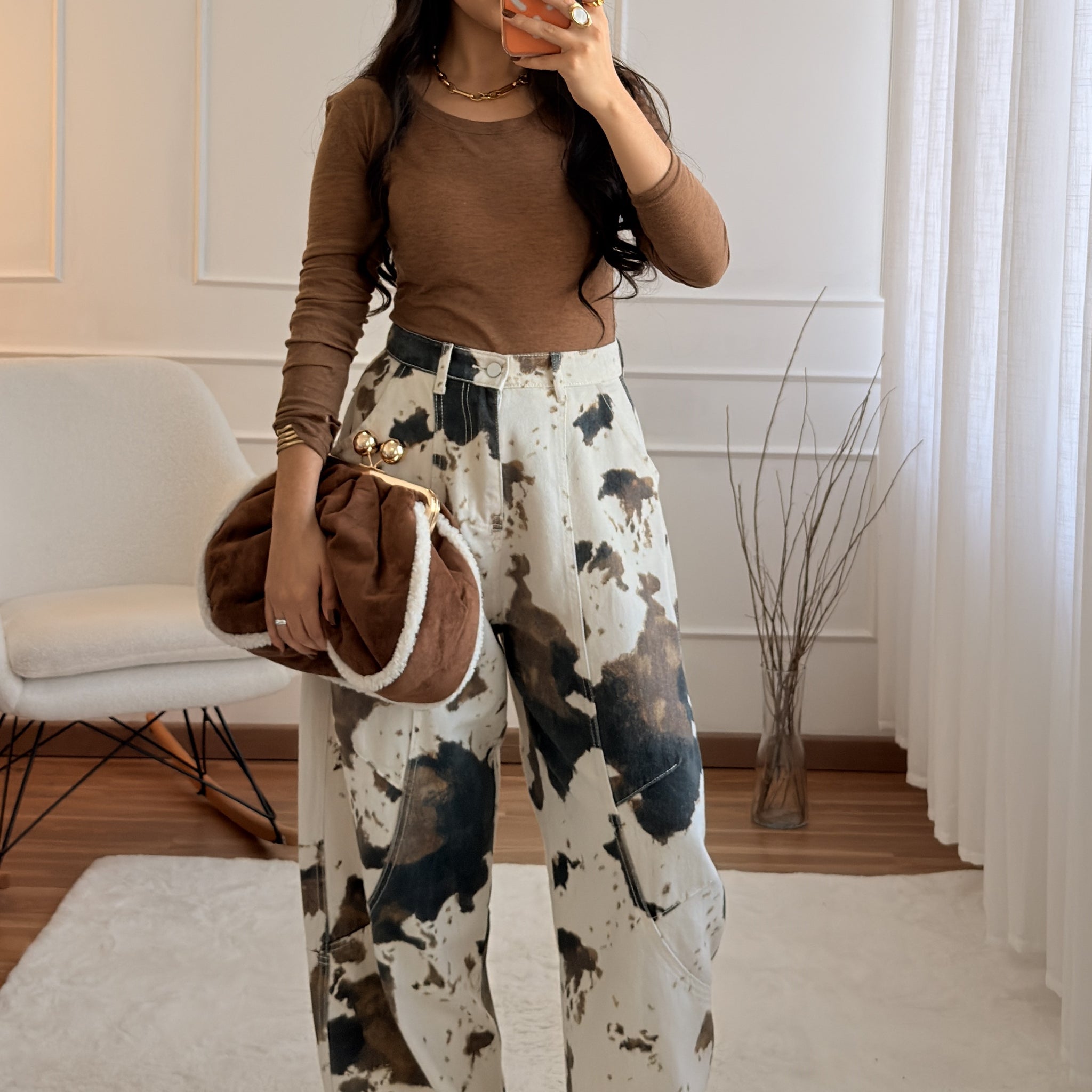 Calça cow print MOCHY