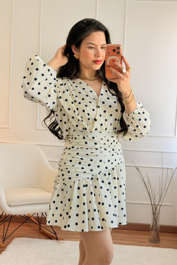 Vestido estampa de bolinhas