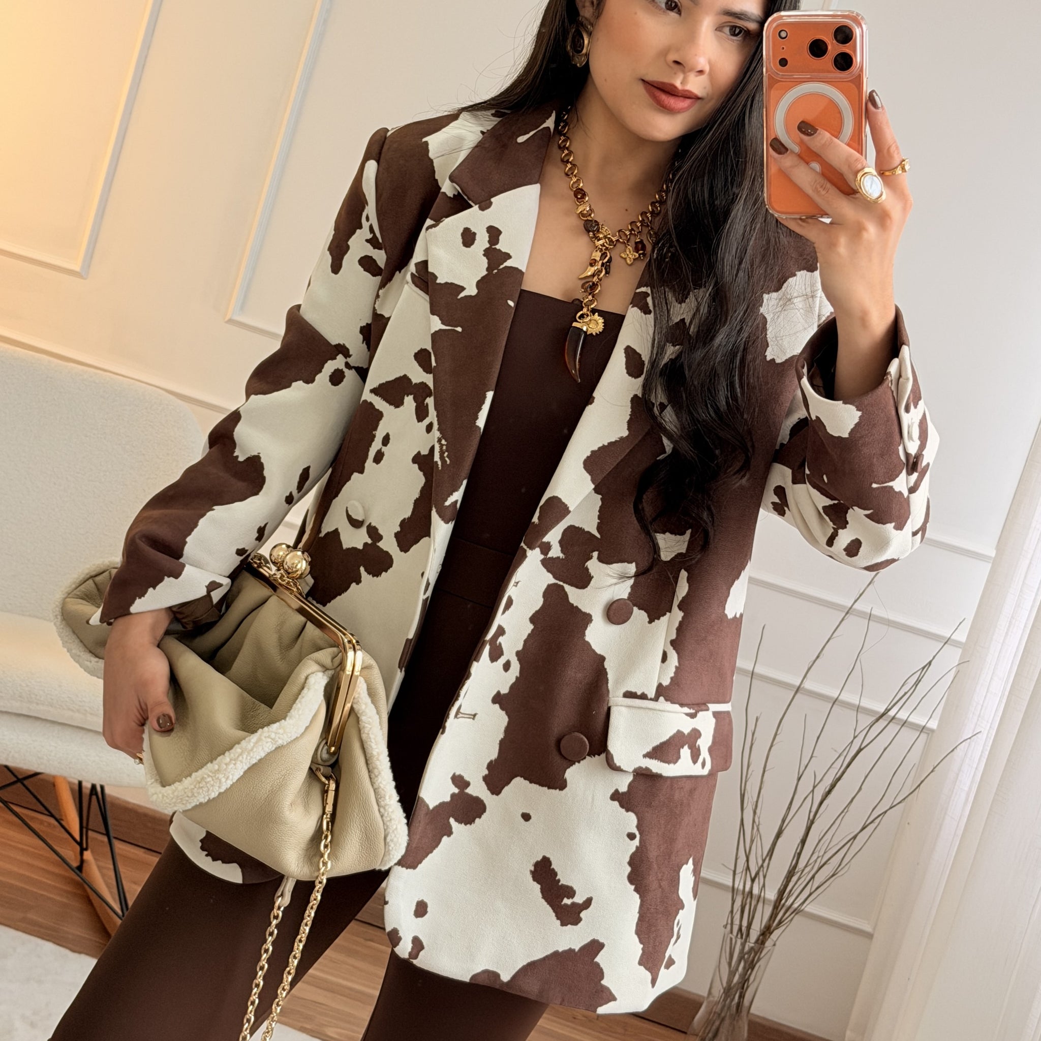 Blazer estampado animal print MOCHY