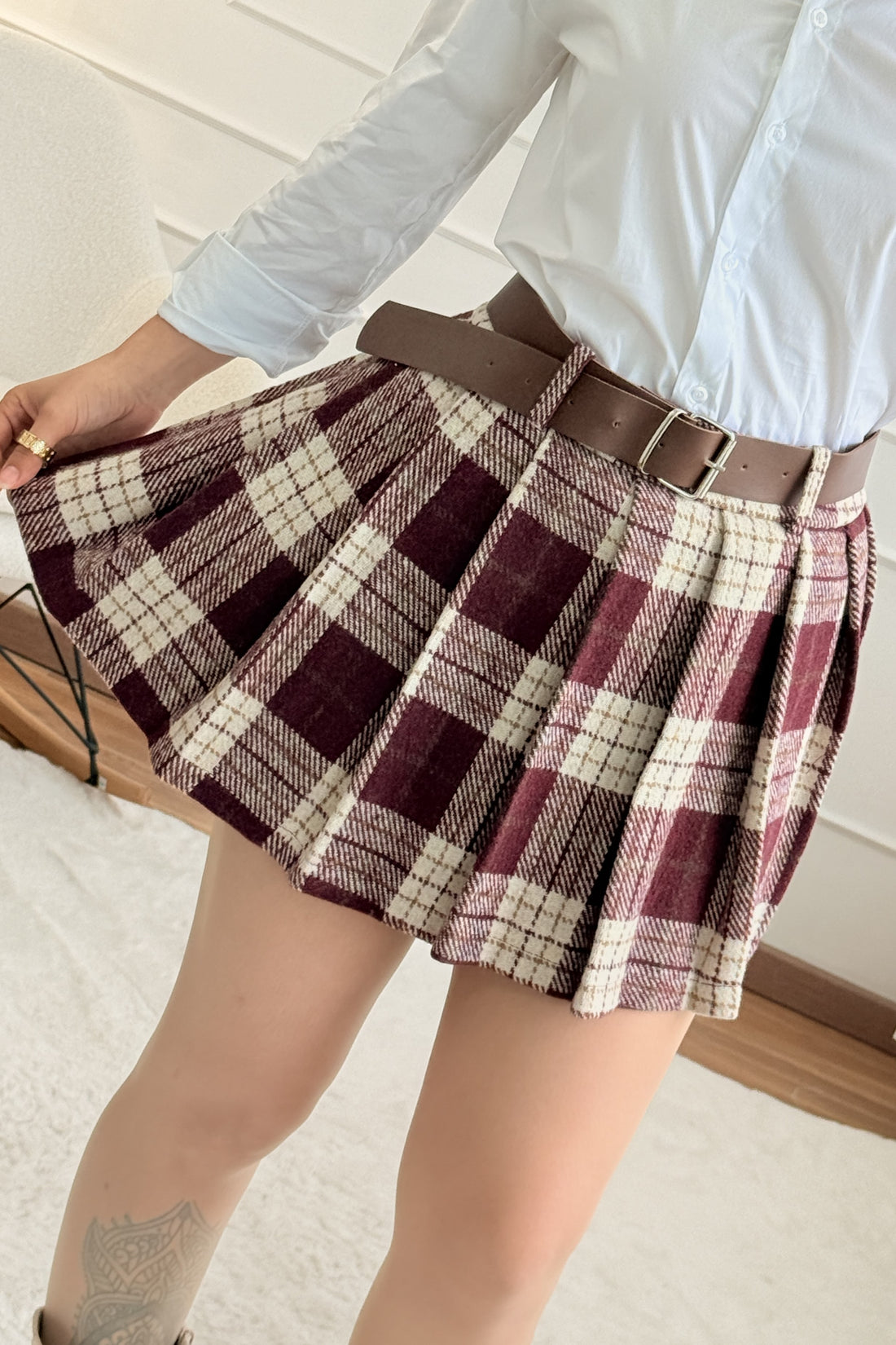 Saia padrão tartan LUMINA