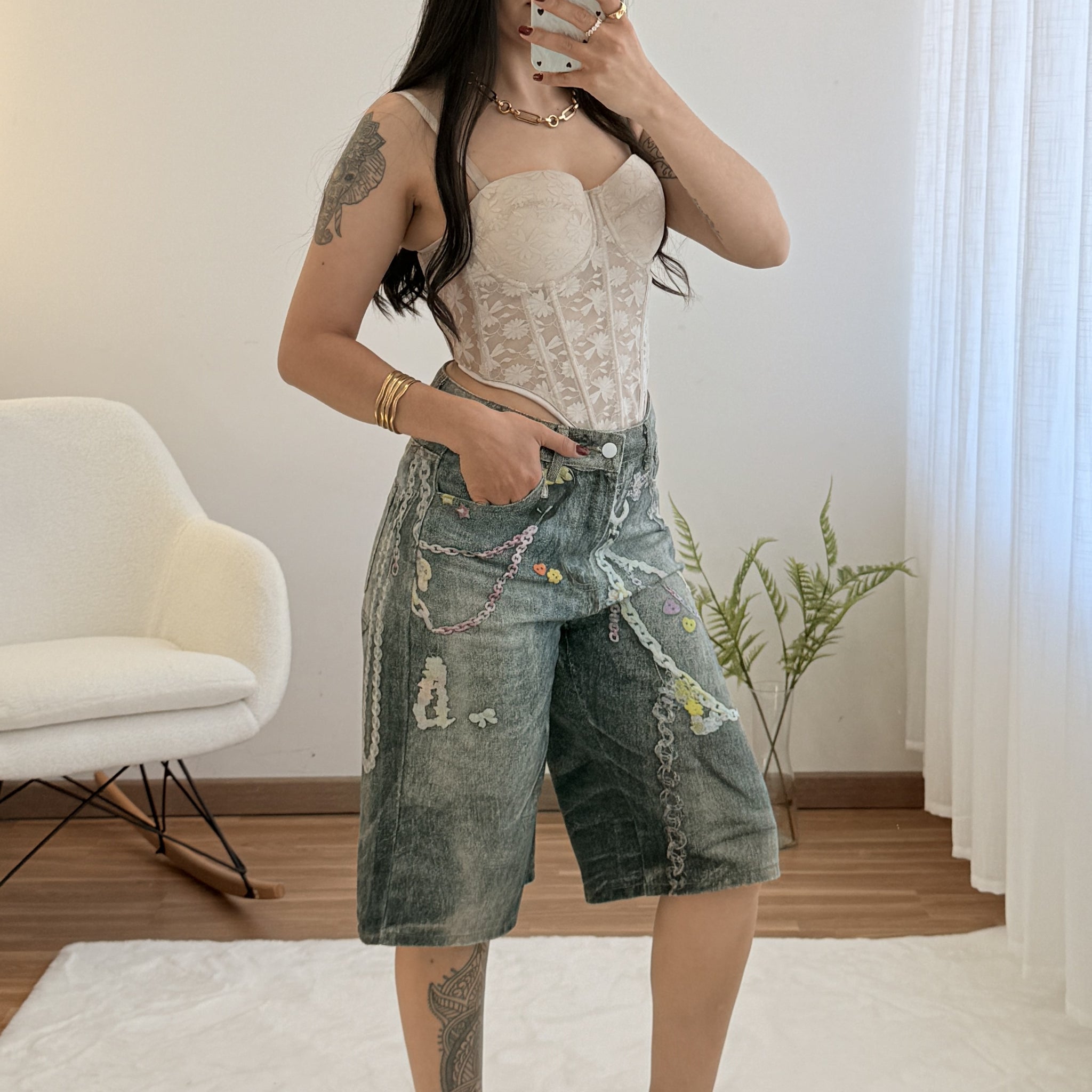 Elegantes shorts vaqueros MOCHY