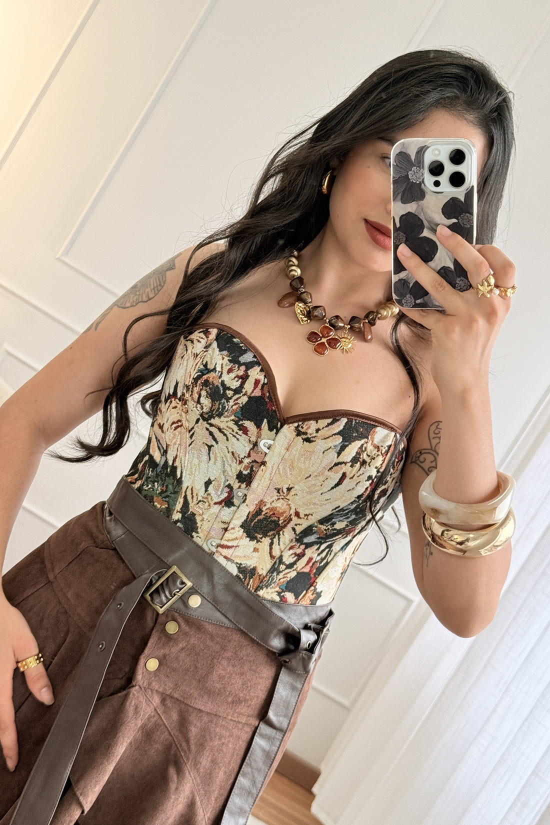 Top corset francês vintage MOCHY