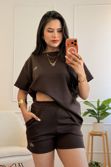 Conjunto alo casual calçao e t-shirt