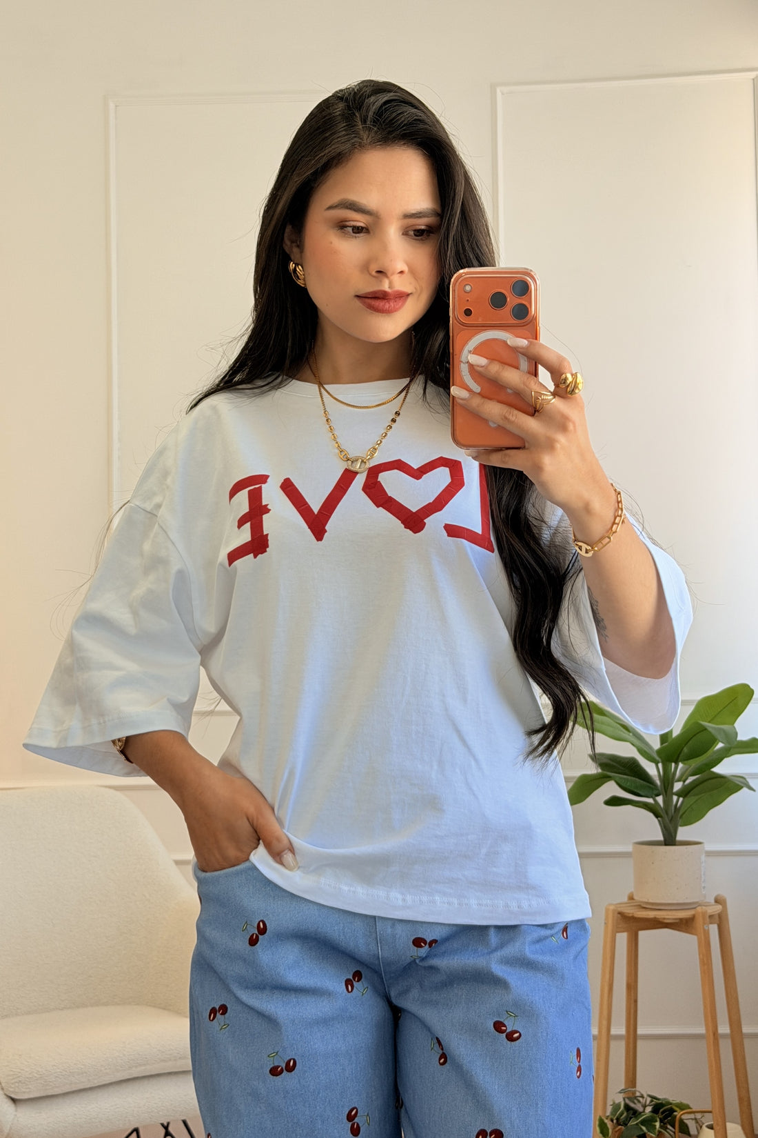 T-Shirt Oversized "LOVE" LUMINA - lavishiochict-shirtlumina