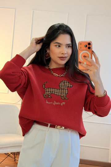 Sweat estampado dachshund LUMINA