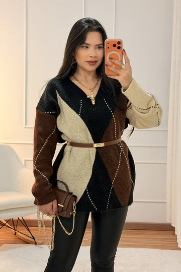 Camisola design geométrico