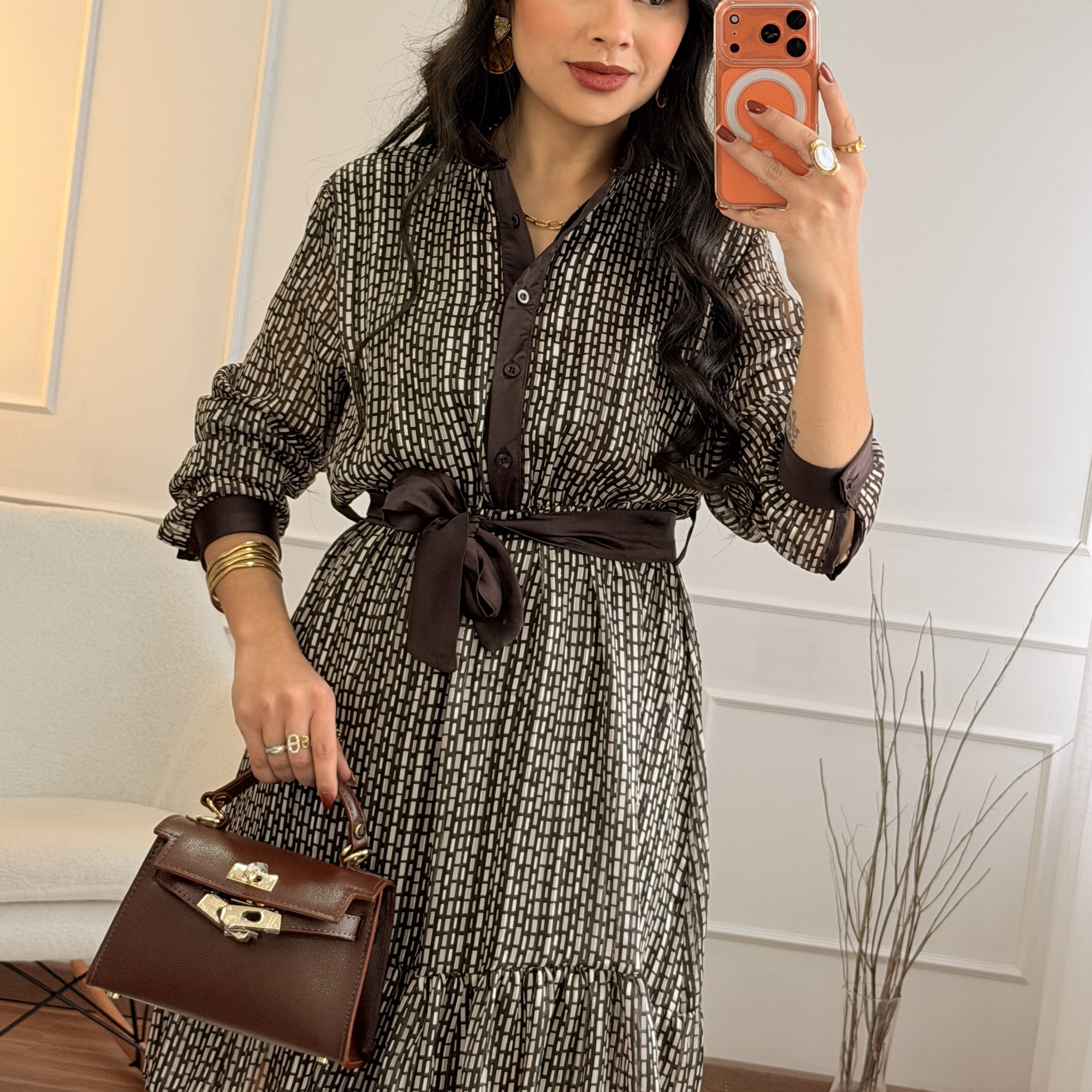 Vestido curto estampado