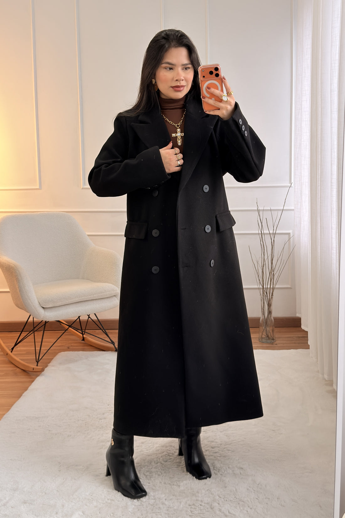 Casaco Clássico com Ajuste nas Costas