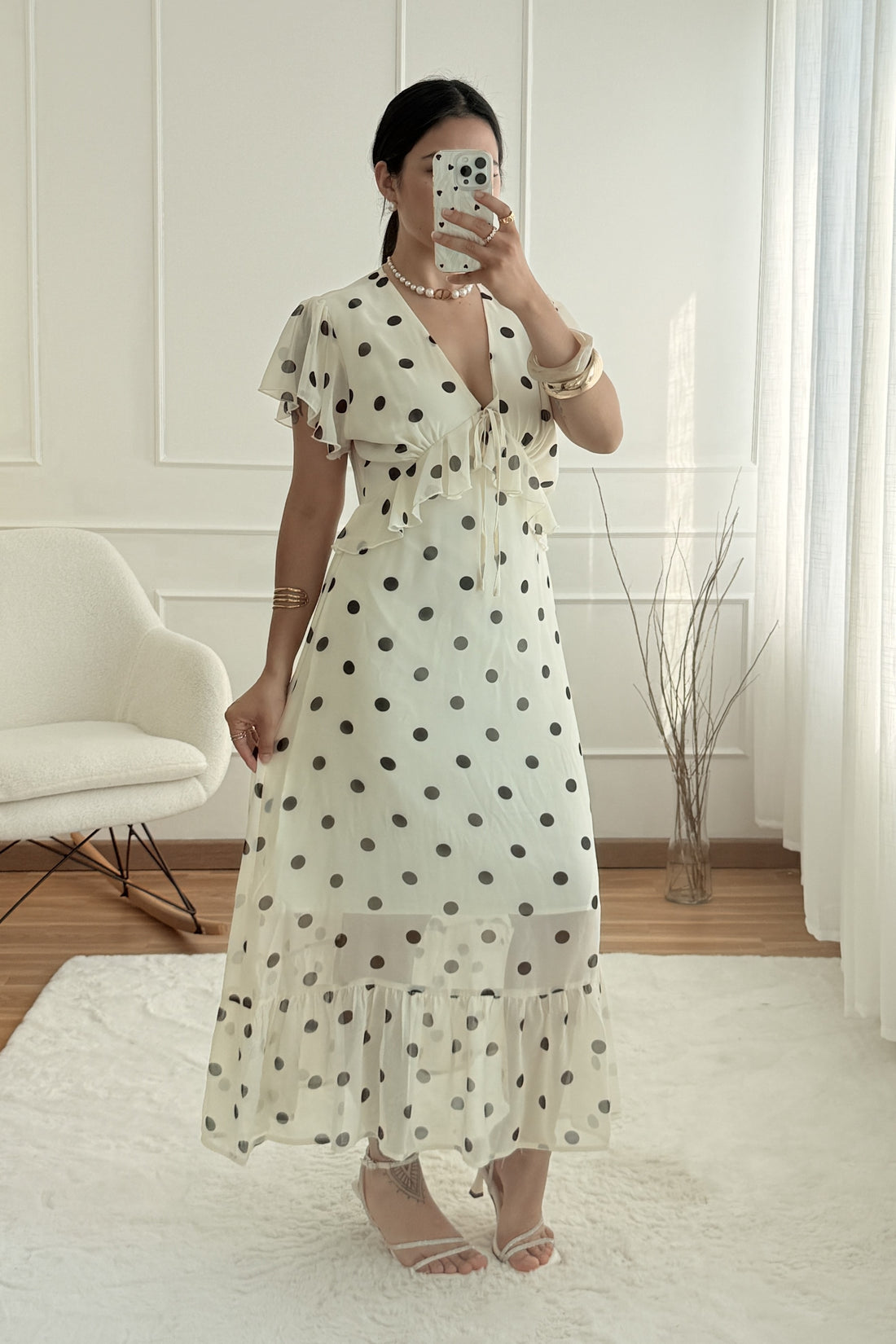 Vestido estampado bolas DROLE DE COPINE