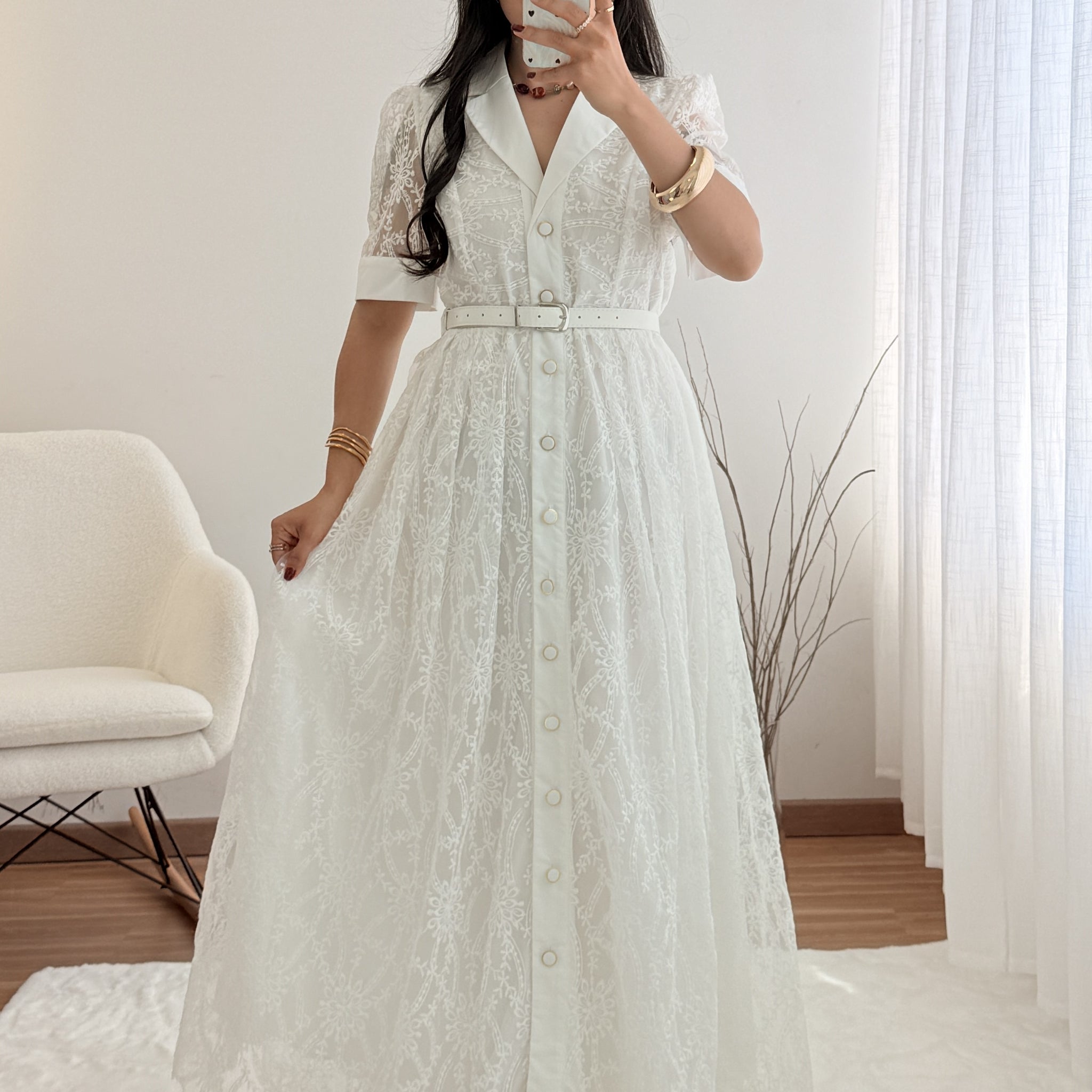 Vestido elegante nobre AZAKA