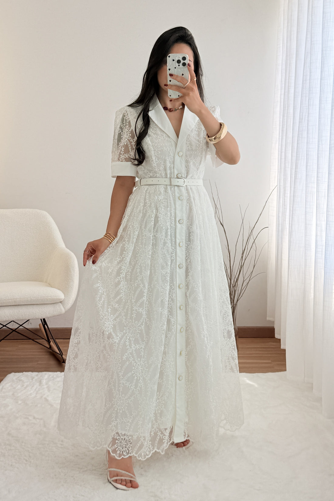 Vestido elegante nobre AZAKA