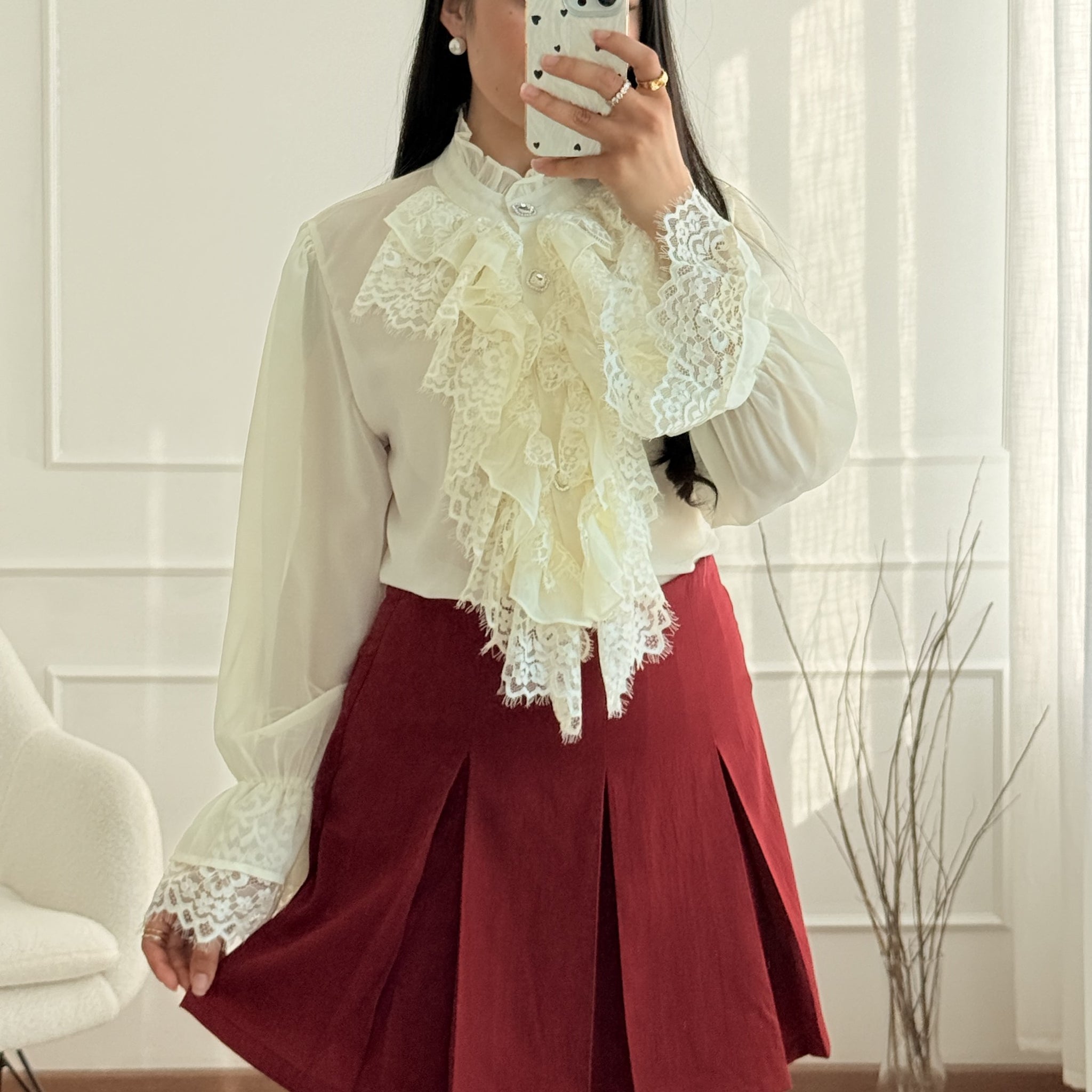 Camisa renda francês MOCHY