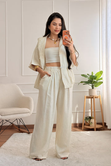 Conjunto 100% linho MOCHY