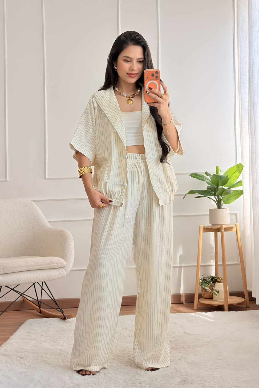 Conjunto 100% linho MOCHY