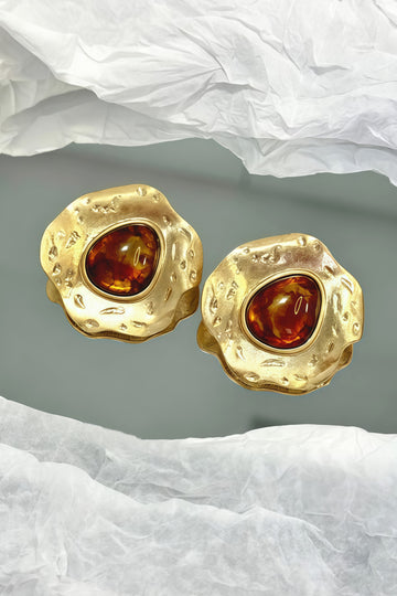 Brincos Âmbar Solar