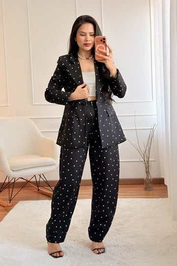 Blazer de bolinhas