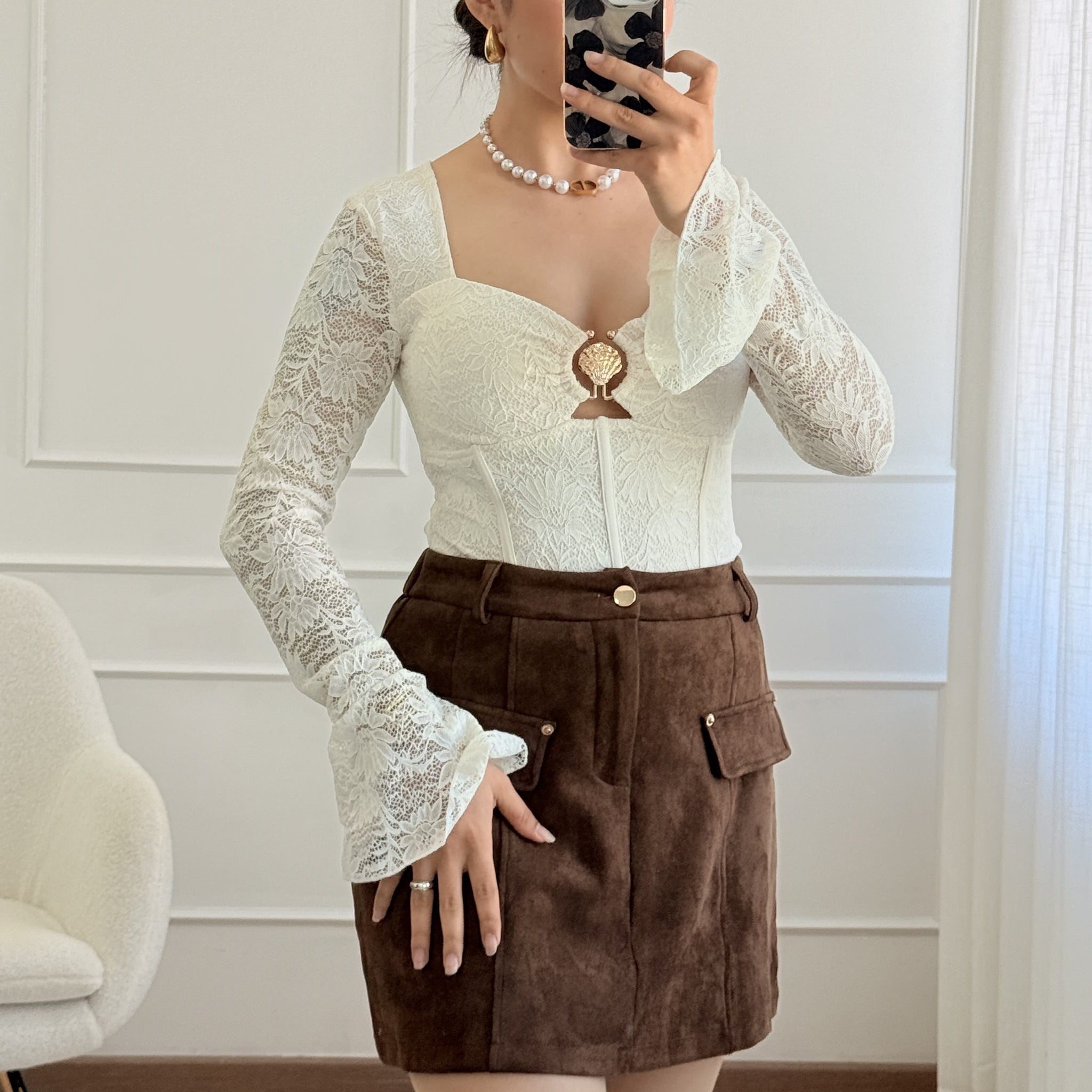 Blusa de renda