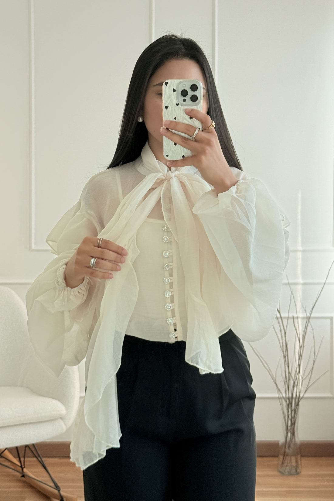 Blusa folhos MOCHY