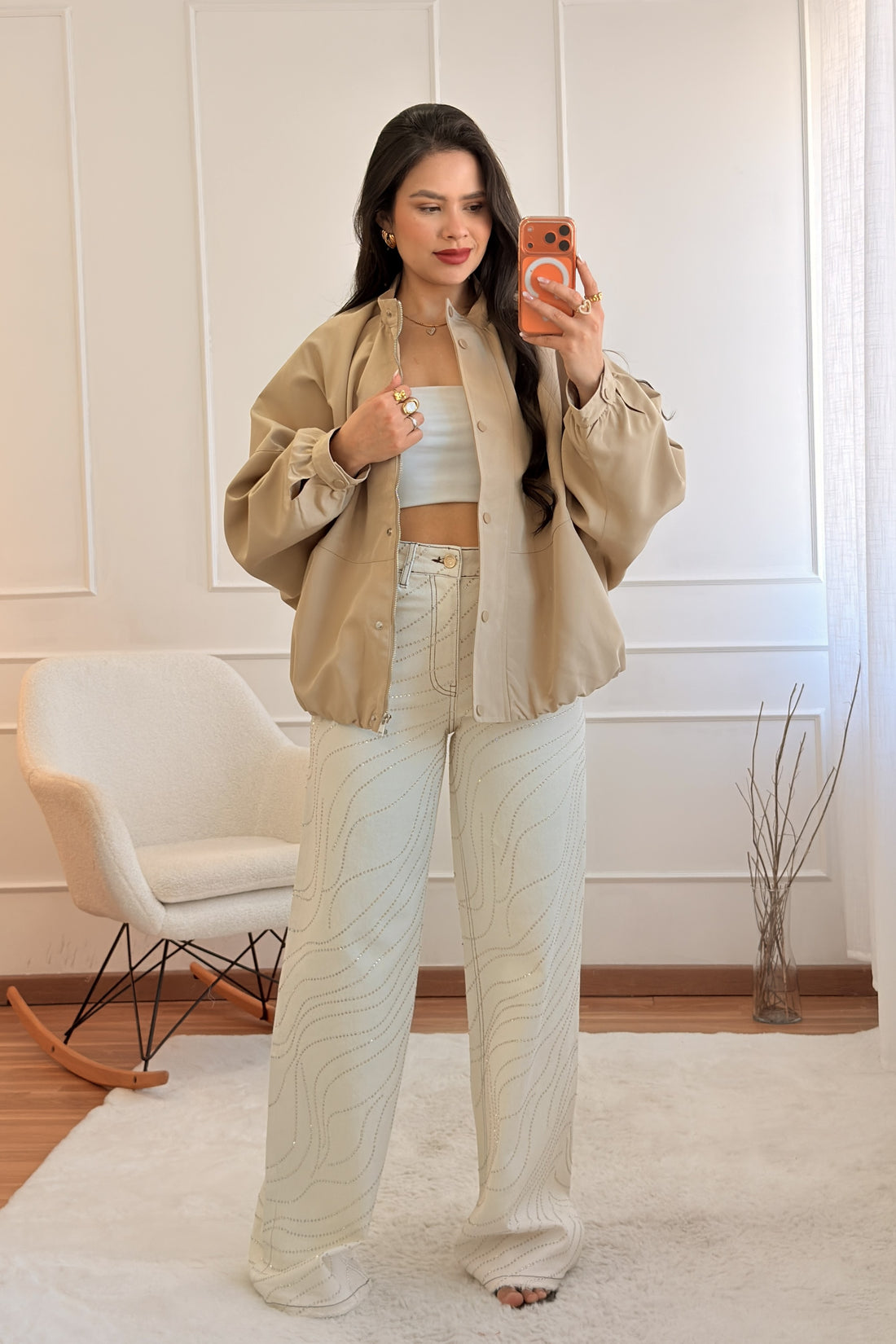 Casaco Oversize com Mangas Morcego – MOCHY