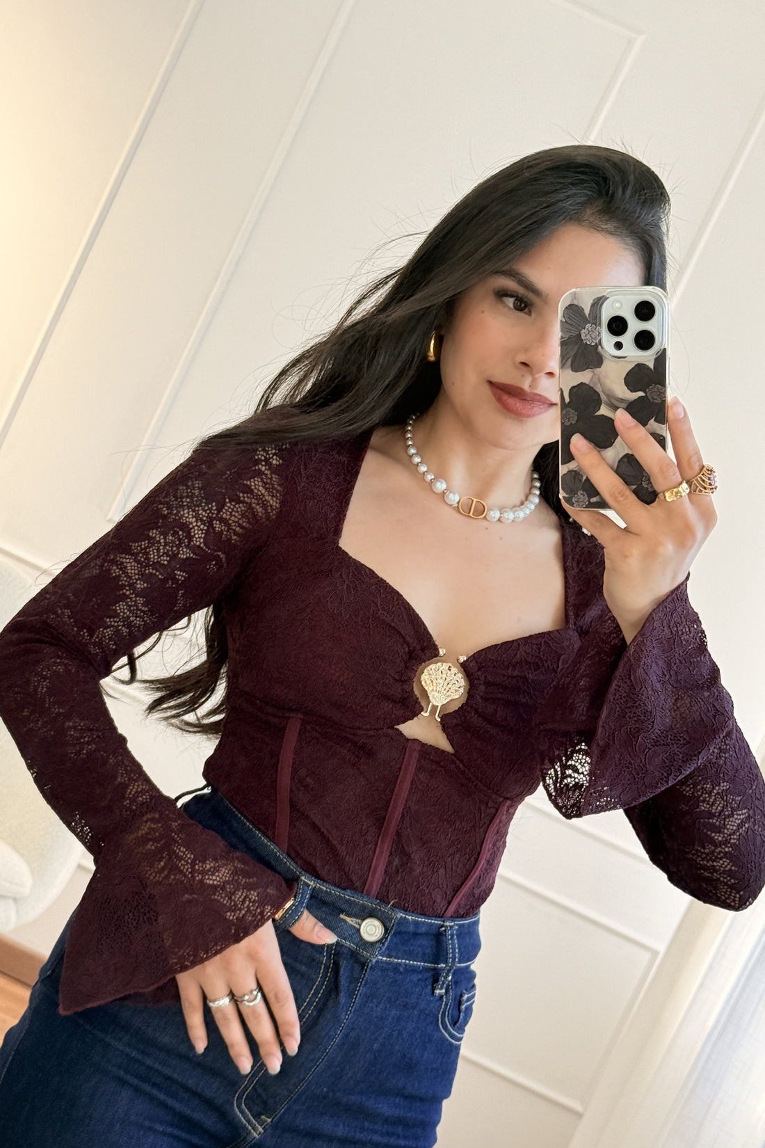 Blusa de renda