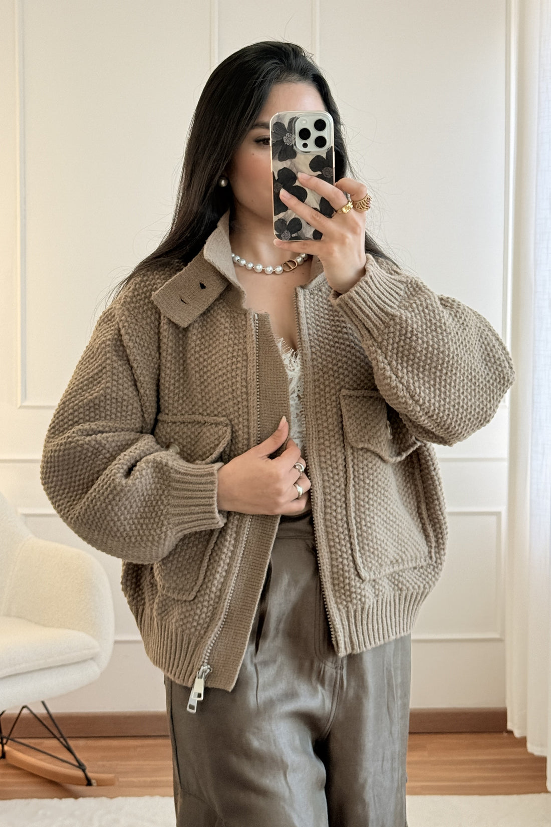 Knitted coat