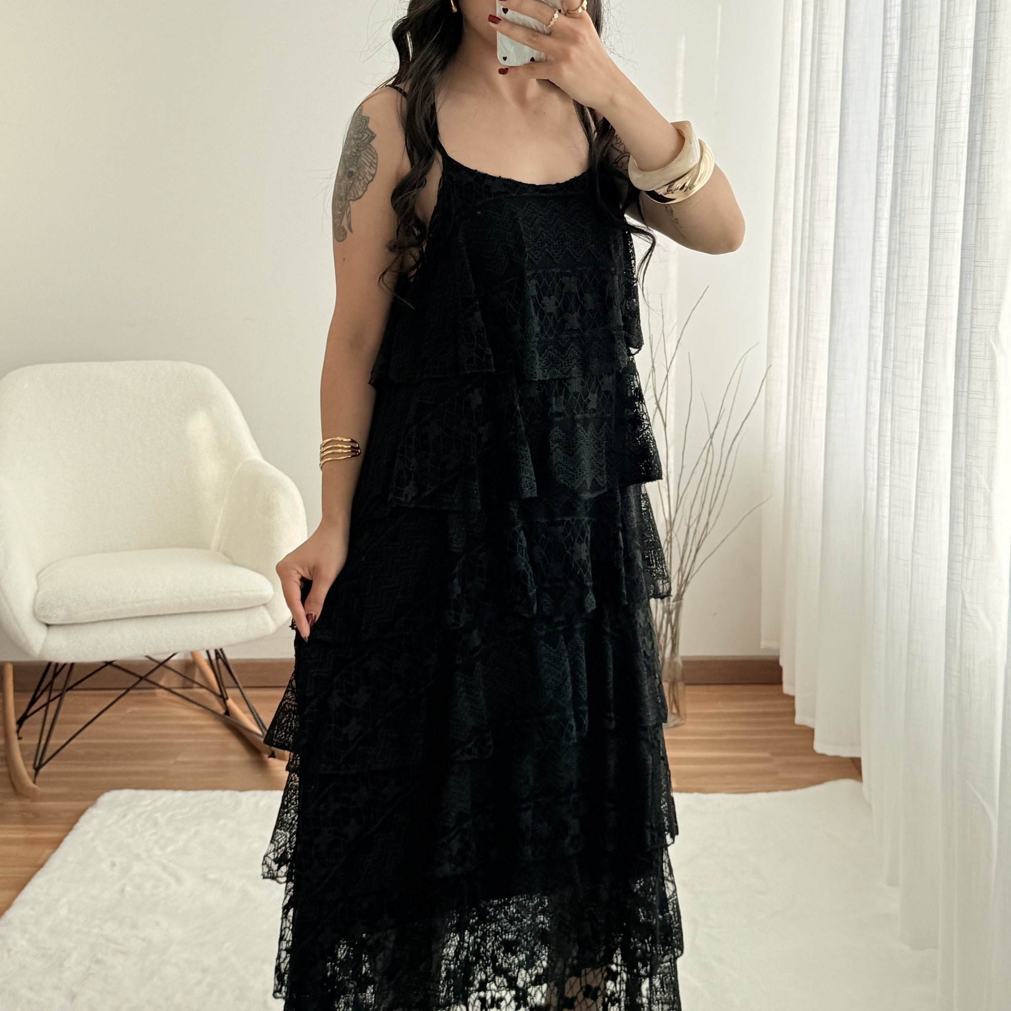 Vestido con volantes LUMINA