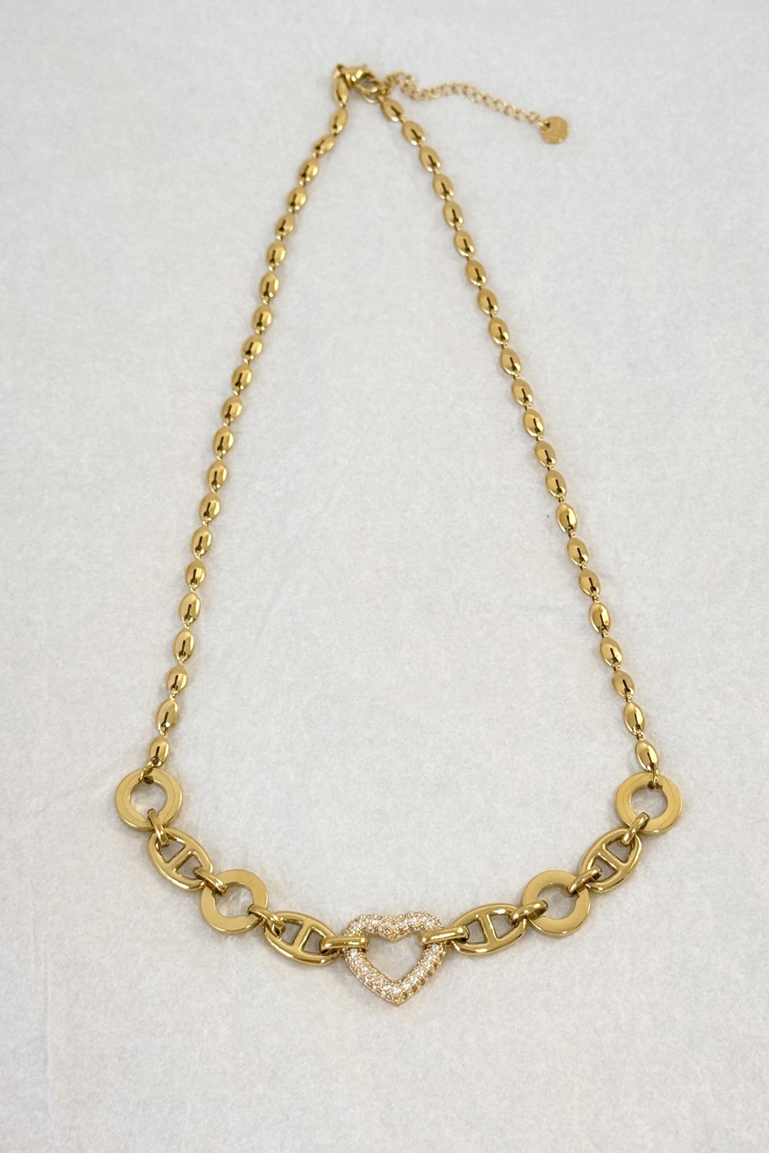 Colar DD com Coração em Aço - lavishiochicColareslavishiochic