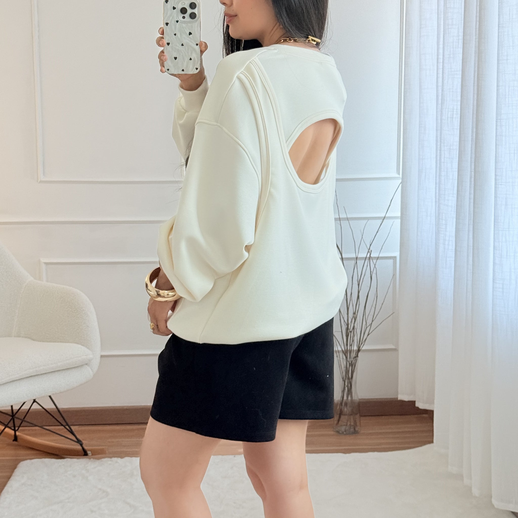 Sweat costas abertas LUMINA