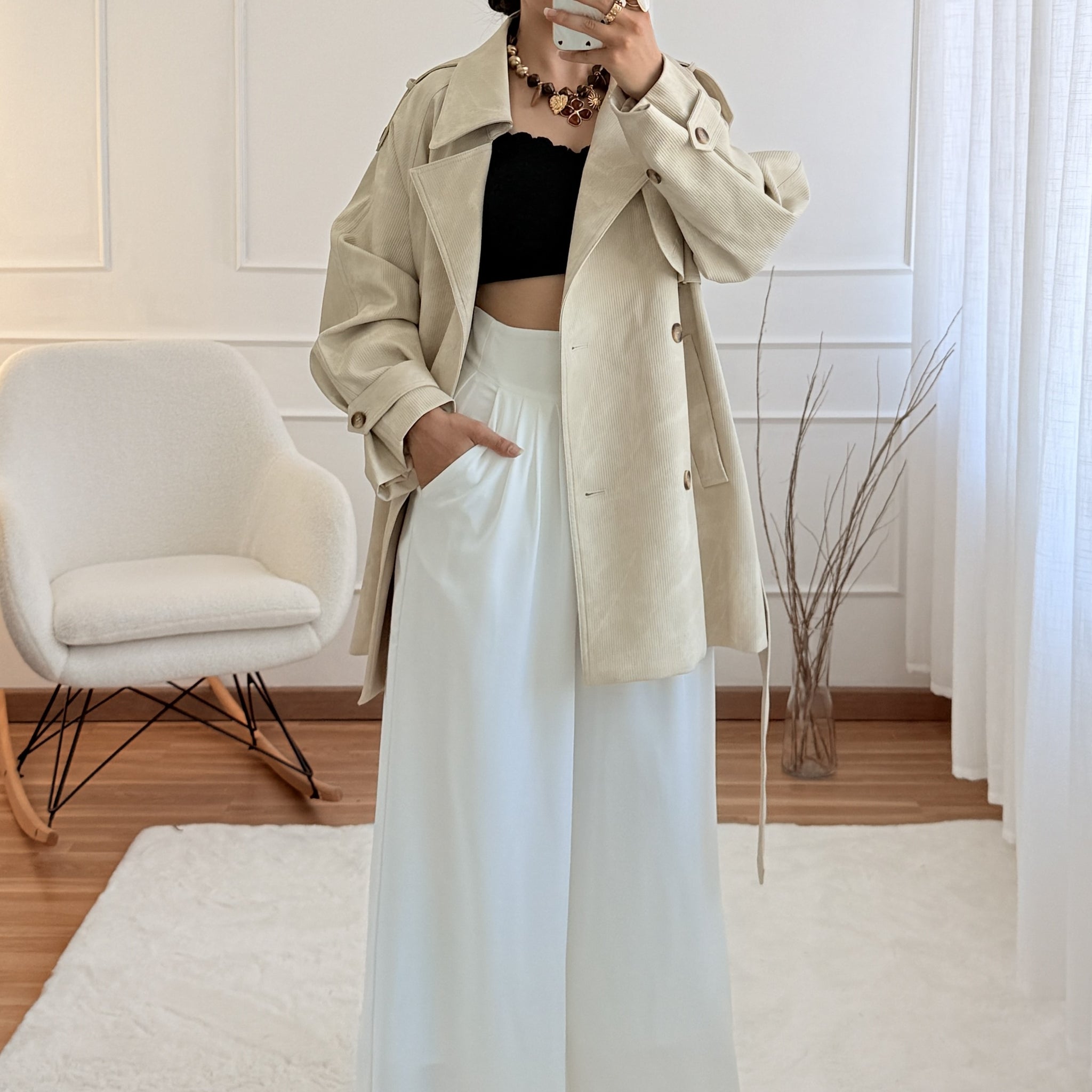 Calça palazzo ELLI WHITE