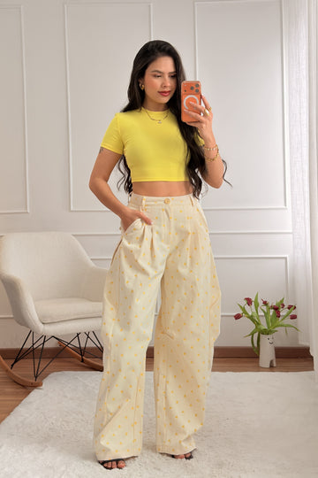 Calça de Ganga com Corações MOCHY