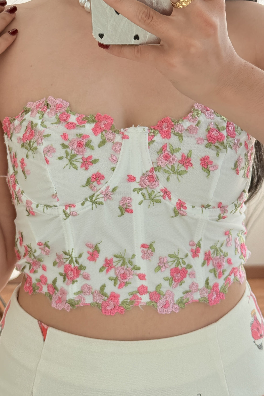 Top bordado flors MOCHY