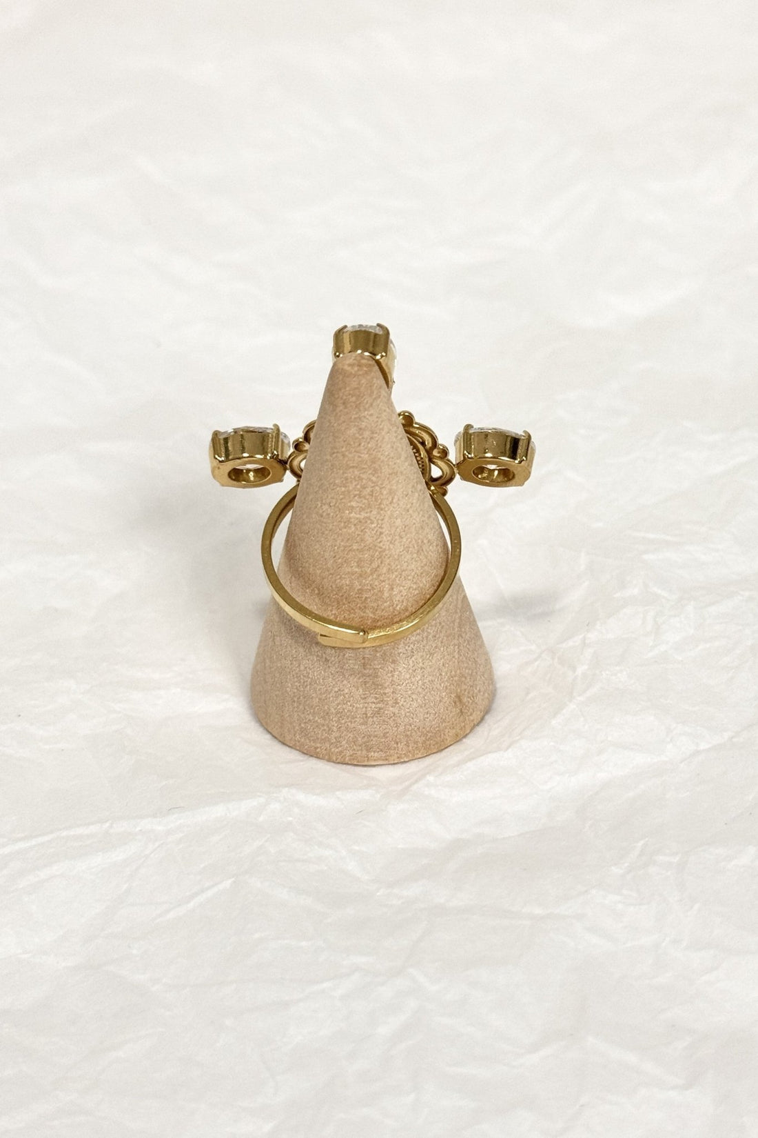 Anel Medalha de Nossa Senhora com Cristais em Aço - lavishiochicAnellavishiochic