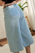 Bermuda denim de corte amplo QUEEN HEARTS - lavishiochiccalçõesQueen Hearts
