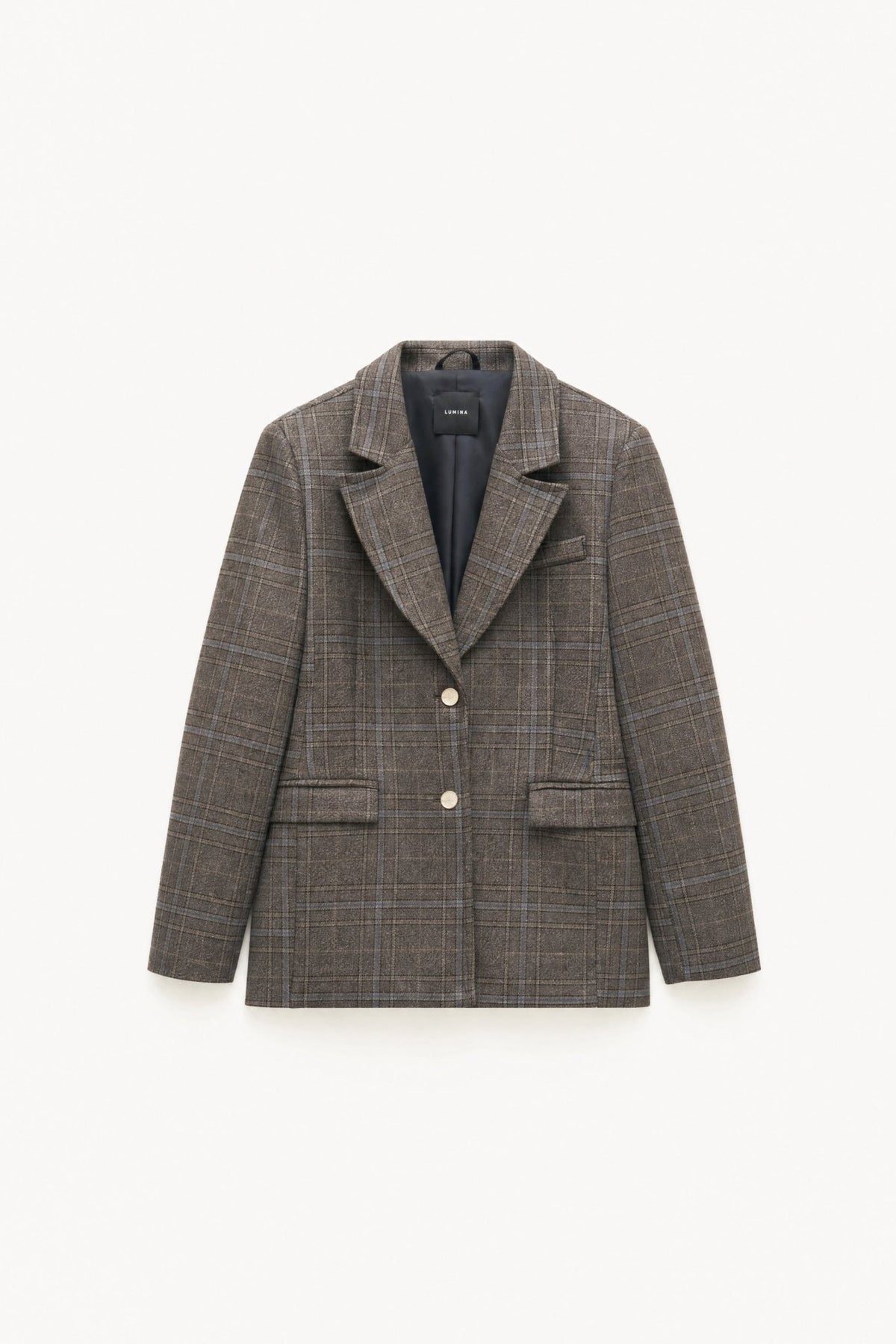 Blazer aos quadrados com botões em contraste LUMINA - lavishiochicBlazerlumina