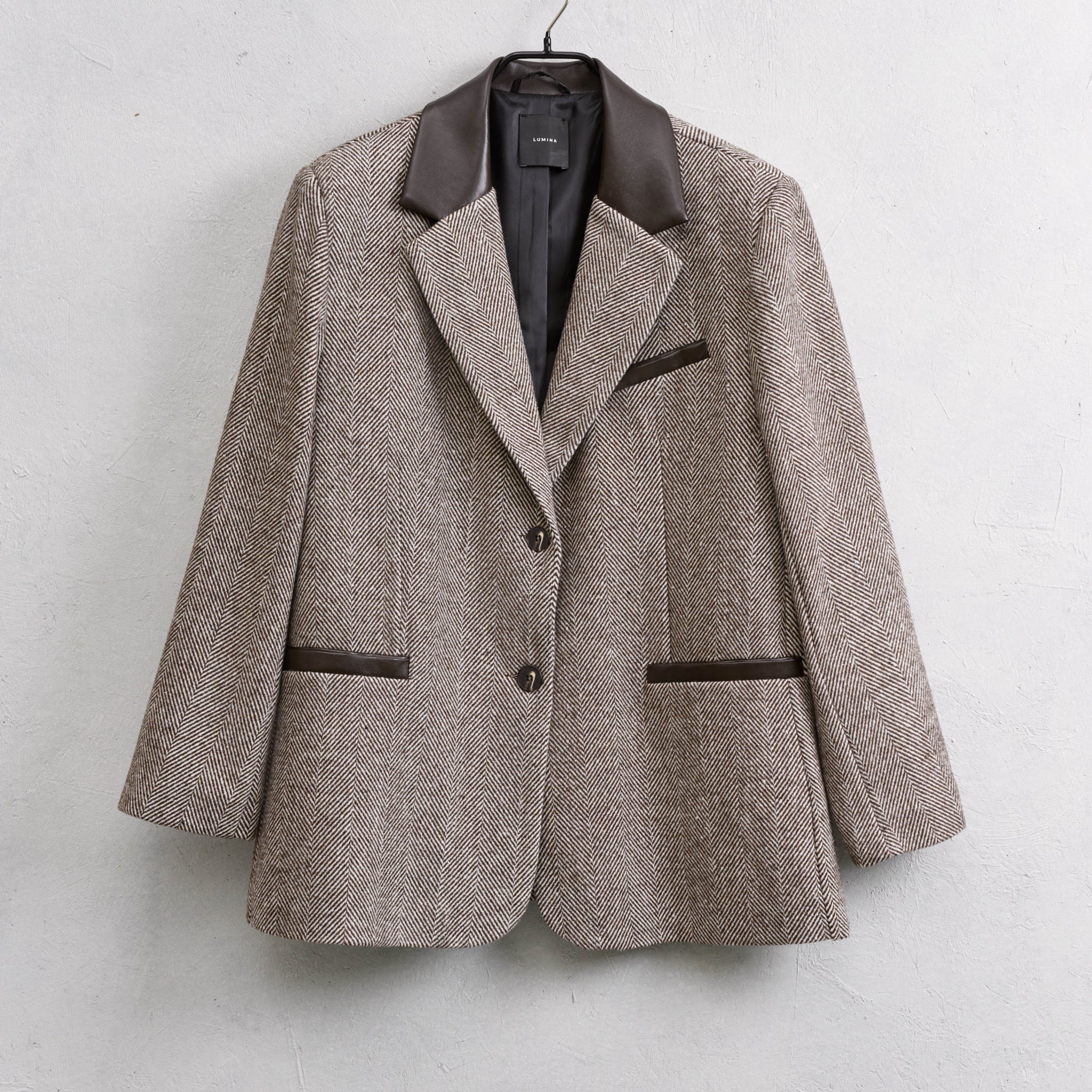 Blazer gola de revers LUMINA l9397