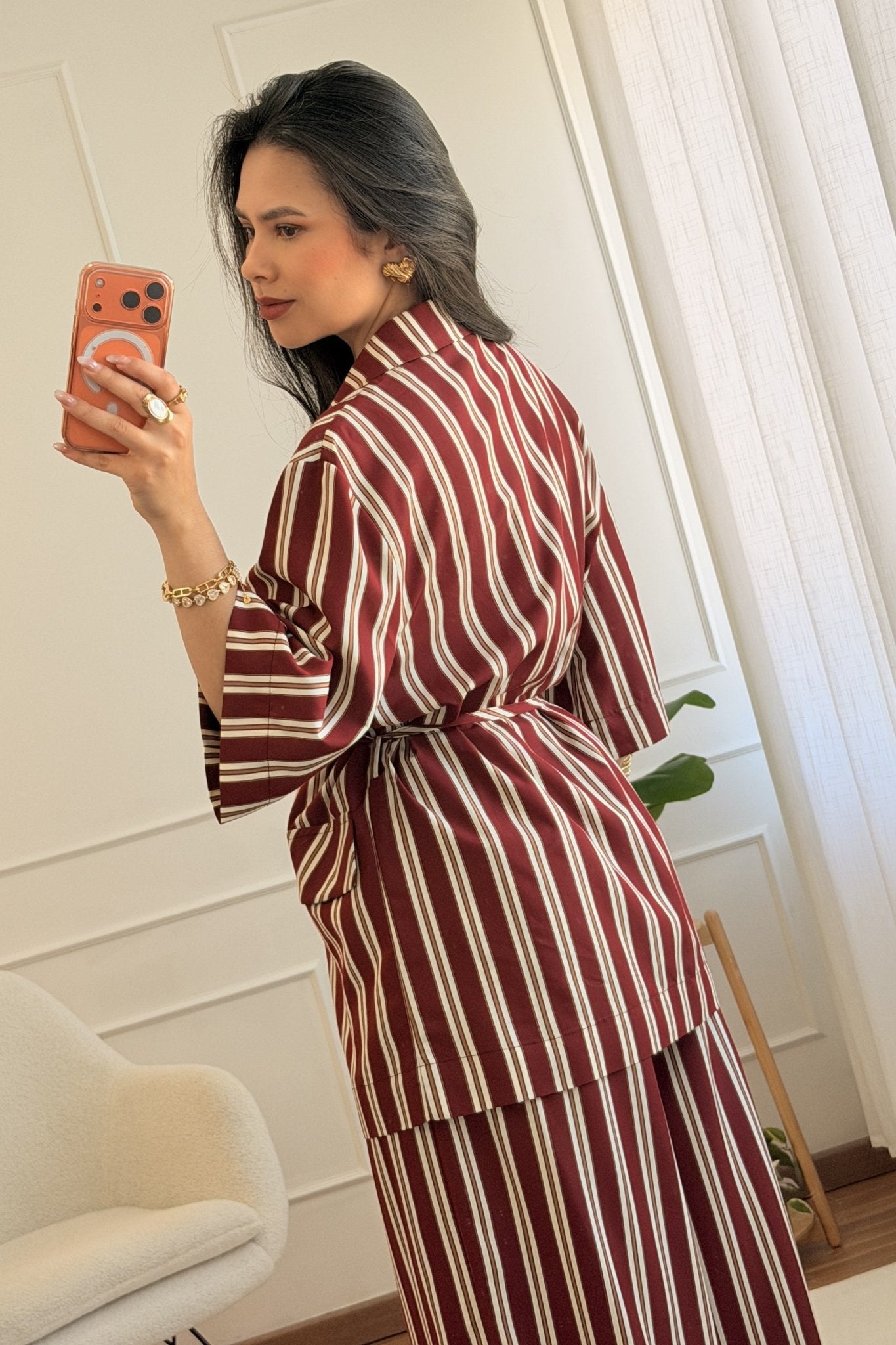 Blazer às riscas verticais LUMINA - lavishiochicBlazerlumina
