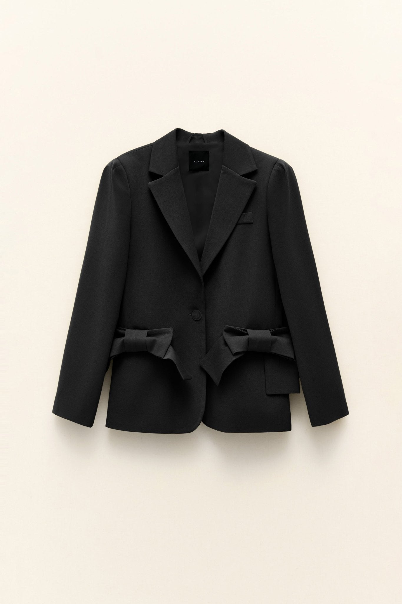 Blazer bolsos com laço LUMINA - lavishiochicBlazerlumina