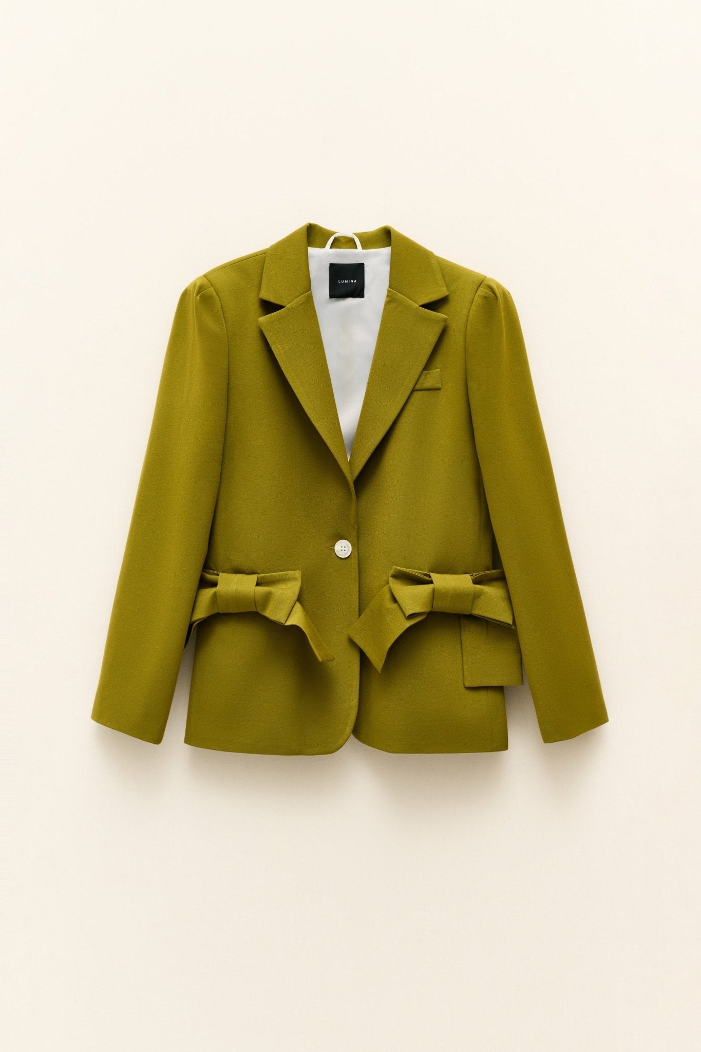 Blazer bolsos com laço LUMINA - lavishiochicBlazerlumina
