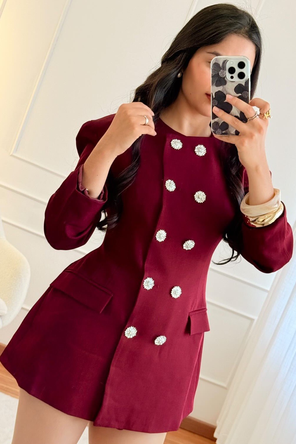 Blazer botões decorativos MOCHY - lavishiochiccasacoMochy