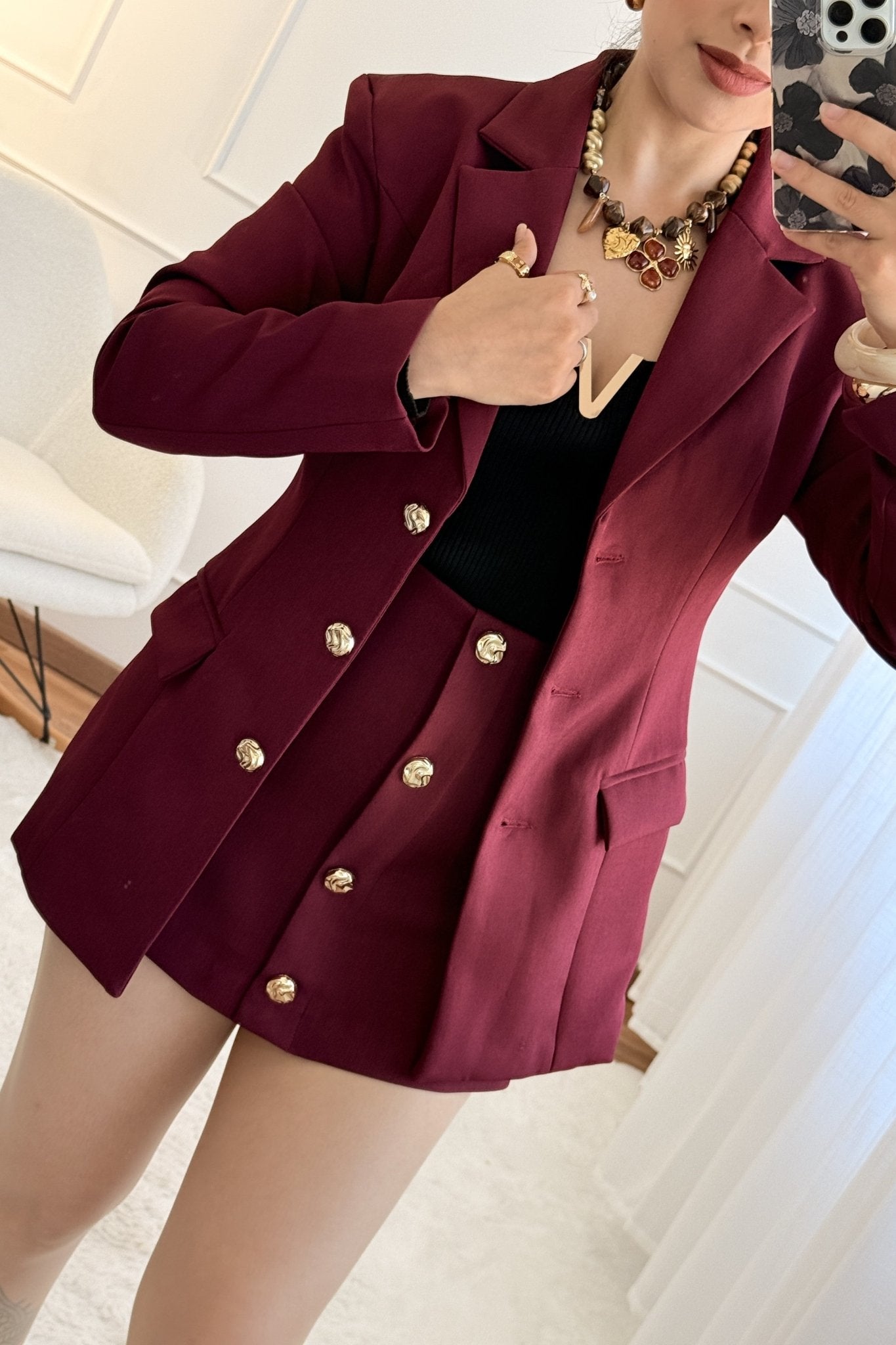Blazer botões dourados VERA LUCY - lavishiochiccasacoVera Lucy