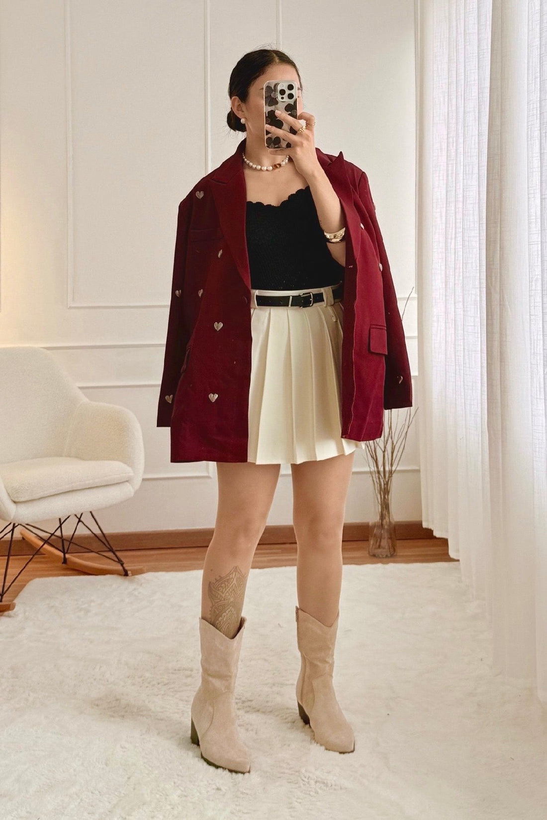 Blazer com corações MOCHY - lavishiochicBlazerMochy