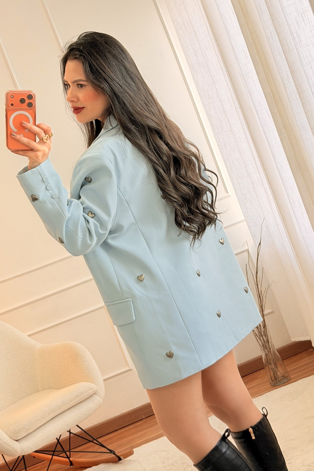 Blazer com corações MOCHY - lavishiochicBlazerMochy