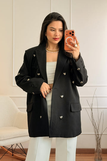 Blazer com corações MOCHY - lavishiochicBlazerMochy