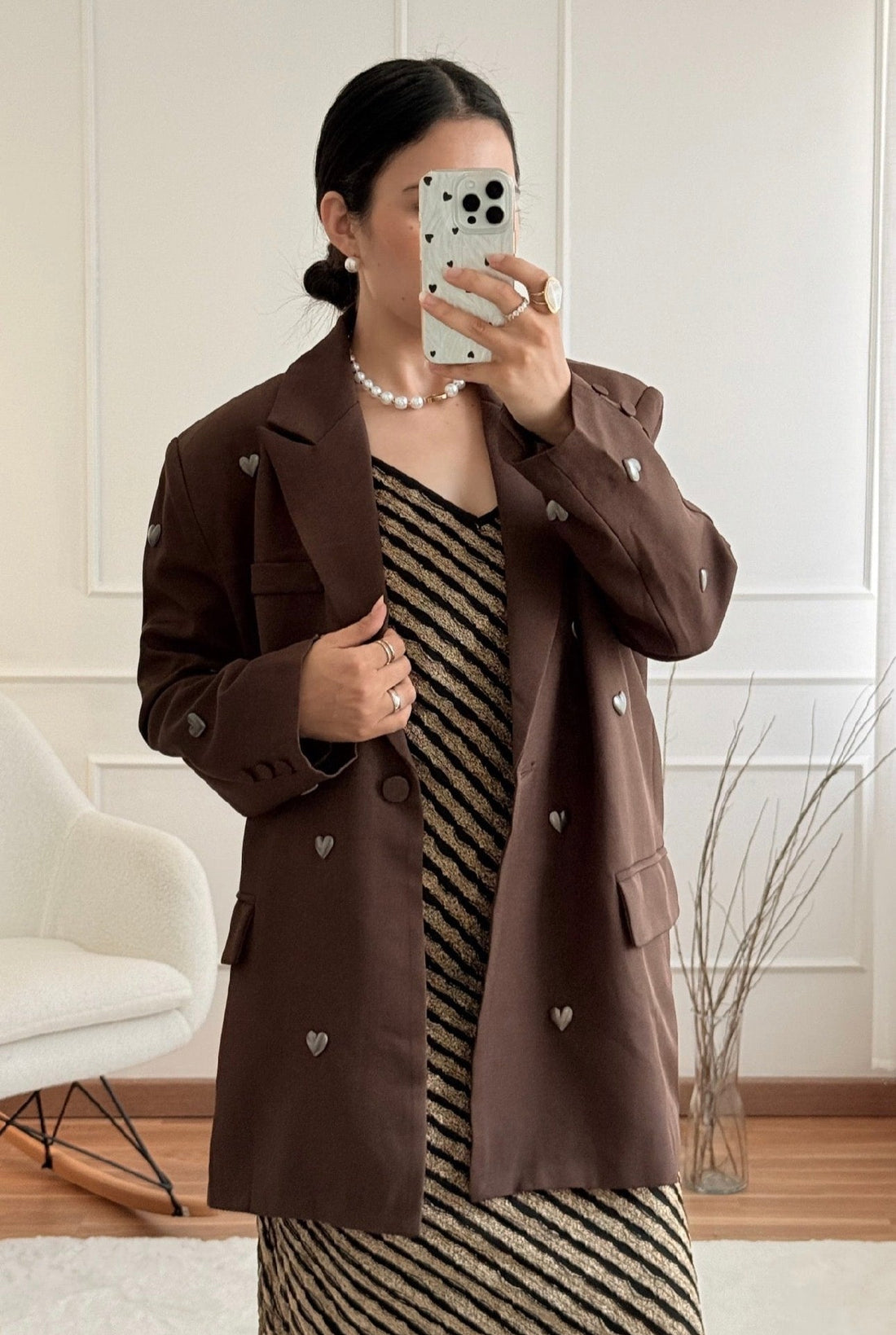 Blazer com corações MOCHY - lavishiochicBlazerMochy