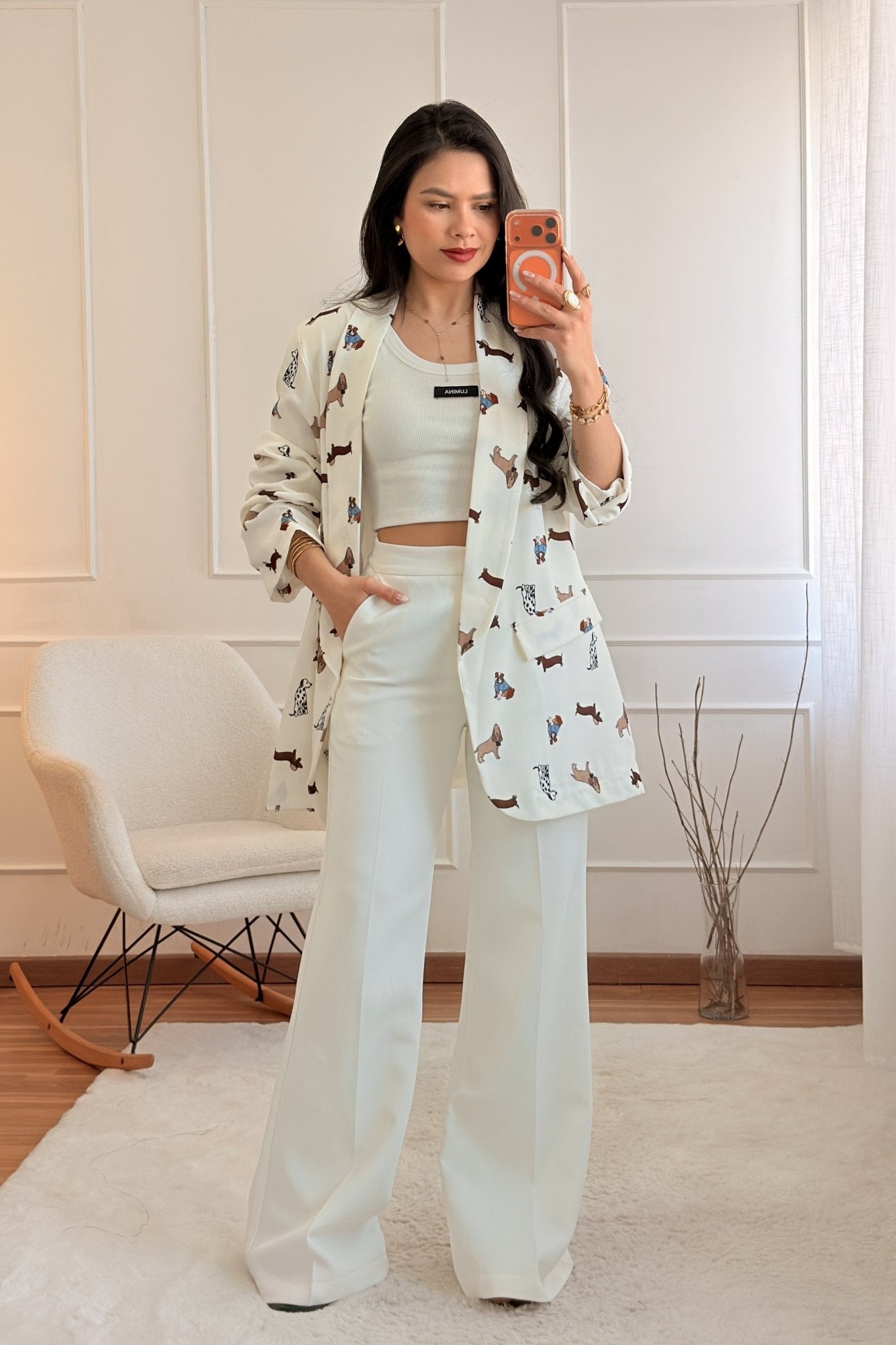Blazer com Estampa Divertida - lavishiochicBlazerlavishiochic