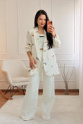 Blazer com Estampa Divertida - lavishiochicBlazerlavishiochic