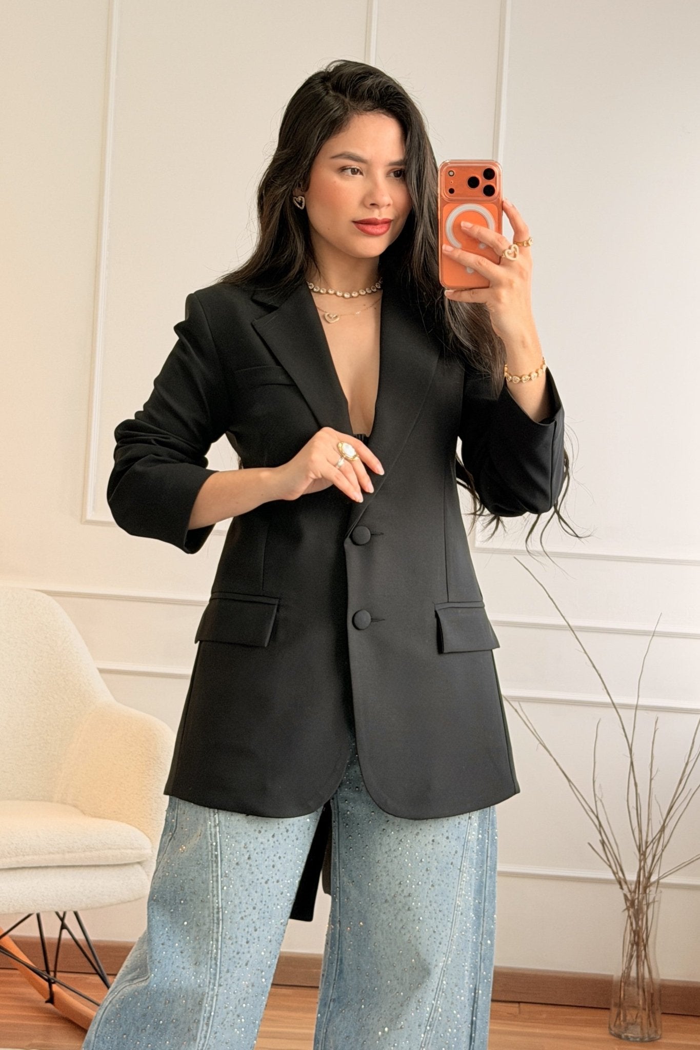 Blazer com Laço nas Costas LUMINA - lavishiochicBlazerlumina