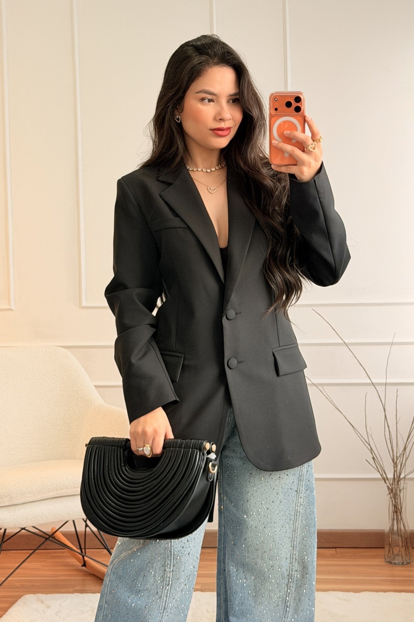 Blazer com Laço nas Costas LUMINA - lavishiochicBlazerlumina